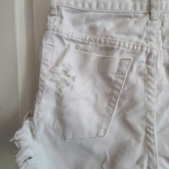 ONE BY ONETEASPOON Hawks Relaxed High Rise Twisted Cuff Hem Denim Shorts 26 - Picture 9 of 12